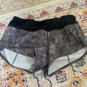 Lululemon Speed Up shorts, size 4